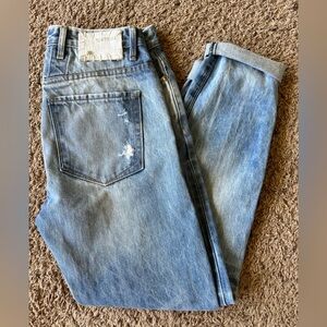 Tortoise Denim Jeans Relaxed Fit Size 25